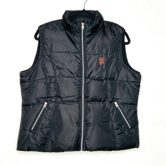 G-III SPORTS San Francisco Giants MLB Black Puffer Down Feather Vest Size XL - Picture 1 of 7